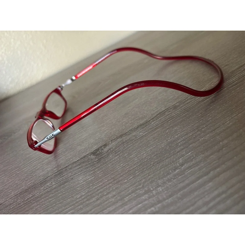 CliC Magnetic Front Connection Read‎ Glasses FRAMES Adjustable Neck Wrap Readers